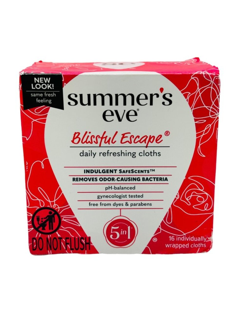 Summer's Eve Blissful Escape Cleansing Cloths 16 Cloths